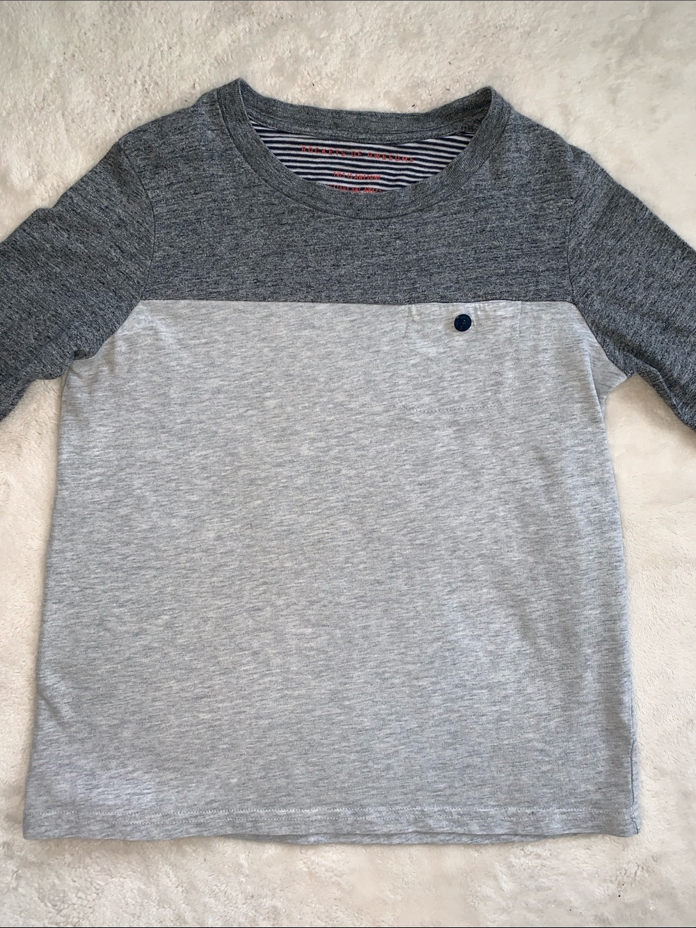 Rockets of Awesome Gray Long Sleeve Shirt Boys 6/7 GUC T-shirt